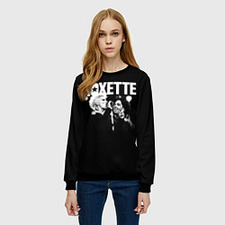 Свитшот женский Roxette, цвет: 3D-черный — фото 2