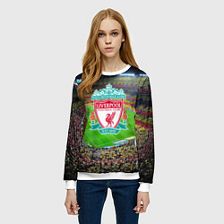 Свитшот женский FC Liverpool, цвет: 3D-белый — фото 2