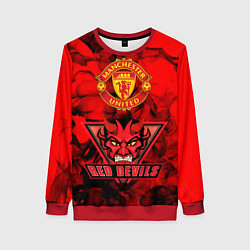 Свитшот женский Manchester United, цвет: 3D-красный