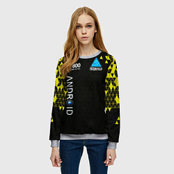 Свитшот женский DETROIT: BECOME HUMAN, цвет: 3D-меланж — фото 2