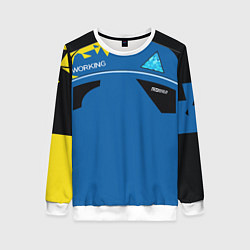 Свитшот женский Detroit:become, цвет: 3D-белый