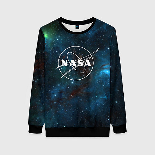 Женский свитшот NASA / 3D-Черный – фото 1