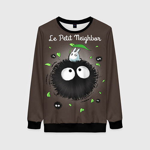 Женский свитшот My Neighbor Totoro / 3D-Черный – фото 1