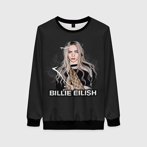 Женский свитшот BILLIE EILISH / 3D-Черный – фото 1