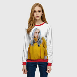 Свитшот женский BILLIE EILISH, цвет: 3D-красный — фото 2