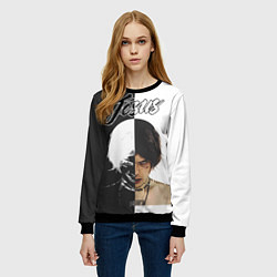 Свитшот женский Dzhizus, цвет: 3D-черный — фото 2