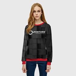 Свитшот женский PORTAL, цвет: 3D-красный — фото 2