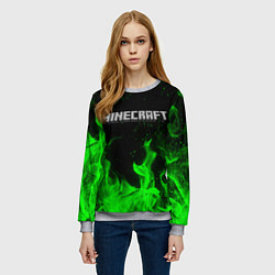 Свитшот женский MINECRAFT, цвет: 3D-меланж — фото 2