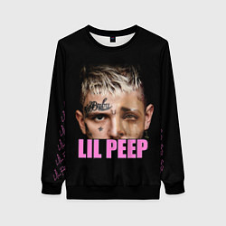 Свитшот женский Lil Peep, цвет: 3D-черный