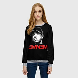 Свитшот женский Eminem, цвет: 3D-меланж — фото 2