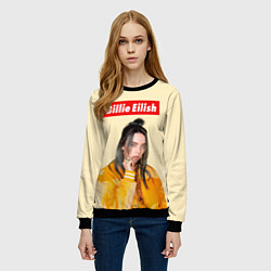 Свитшот женский BILLIE EILISH, цвет: 3D-черный — фото 2