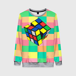 Женский свитшот Кубик Рубика
