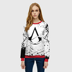 Свитшот женский ASSASSINS CREED, цвет: 3D-красный — фото 2