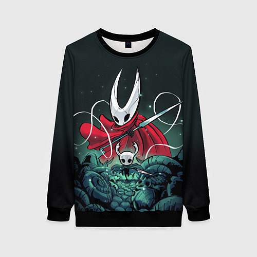 Женский свитшот Hollow Knight / 3D-Черный – фото 1