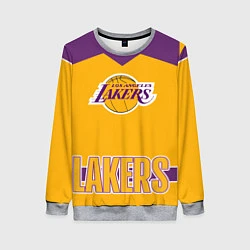 Свитшот женский Los Angeles Lakers, цвет: 3D-меланж