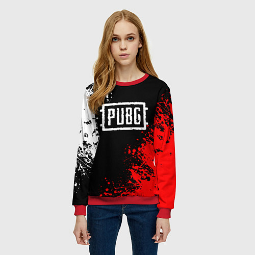 Женский свитшот PUBG / 3D-Красный – фото 3