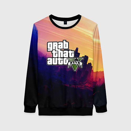 Женский свитшот GTA 5 / 3D-Черный – фото 1