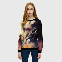 Свитшот женский ВДВ, цвет: 3D-черный — фото 2
