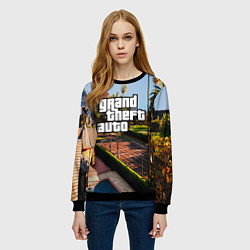 Свитшот женский Grand Theft Auto, цвет: 3D-черный — фото 2