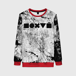 Свитшот женский Безразличие, цвет: 3D-красный