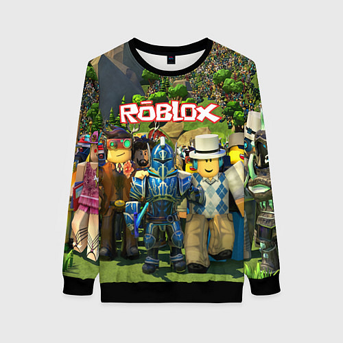 Женский свитшот ROBLOX / 3D-Черный – фото 1