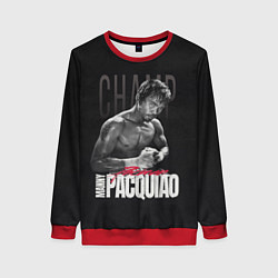 Свитшот женский Manny Pacquiao, цвет: 3D-красный