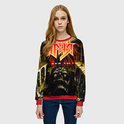 Свитшот женский Ария, цвет: 3D-красный — фото 2