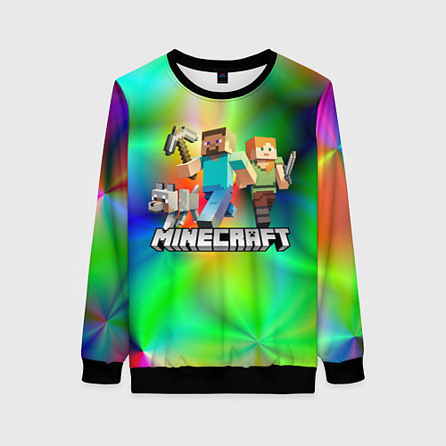 Женский свитшот MINECRAFT / 3D-Черный – фото 1