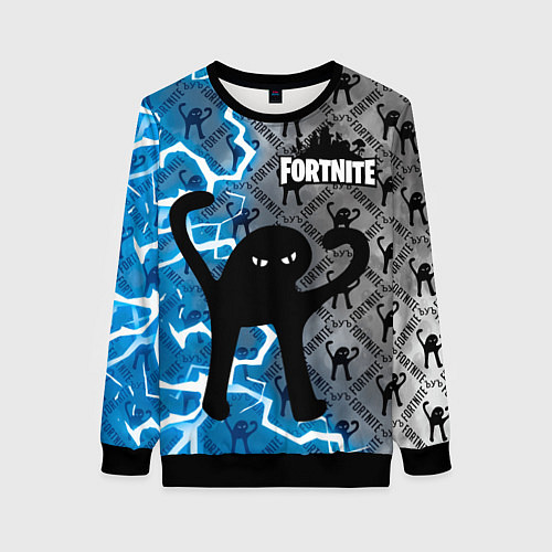 Женский свитшот ЪУЪ FORTNITE / 3D-Черный – фото 1