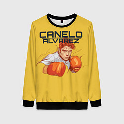 Свитшот женский Canelo Alvarez, цвет: 3D-черный