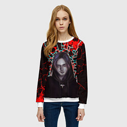 Свитшот женский Pyrokinesis, цвет: 3D-белый — фото 2