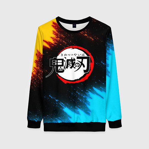 Женский свитшот KIMETSU NO YAIBA / 3D-Черный – фото 1