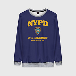 Свитшот женский Бруклин 9-9 департамент NYPD, цвет: 3D-меланж