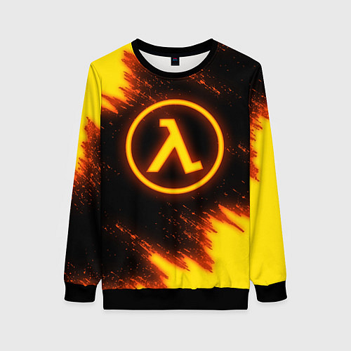 Женский свитшот HALF-LIFE / 3D-Черный – фото 1