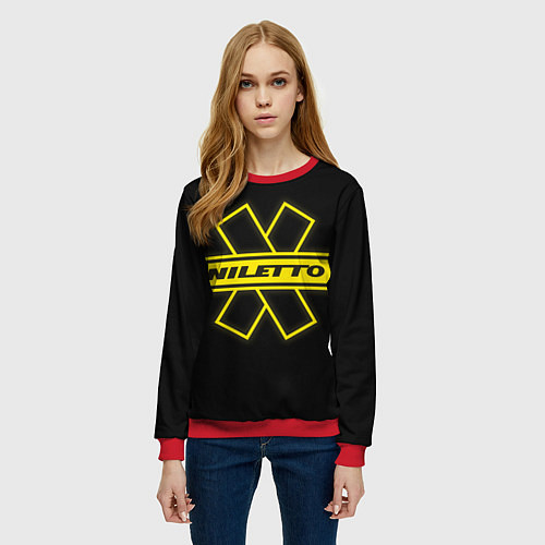 Женский свитшот NILETTO / 3D-Красный – фото 3