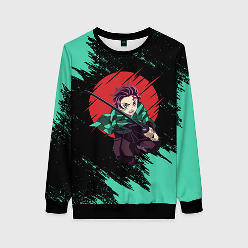 Женский свитшот KIMETSU NO YAIBA / 3D-Черный – фото 1