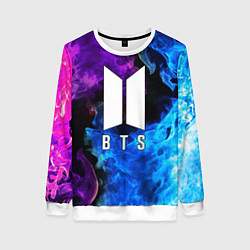 Свитшот женский BTS, цвет: 3D-белый