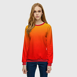 Свитшот женский Оранж, цвет: 3D-красный — фото 2