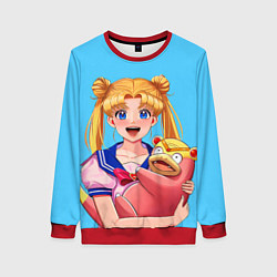 Свитшот женский СЕЙЛОР И СЛОУПОК, цвет: 3D-красный