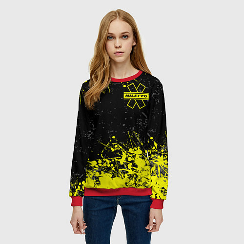 Женский свитшот NILETTO / 3D-Красный – фото 3