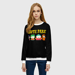 Свитшот женский South Park, цвет: 3D-белый — фото 2