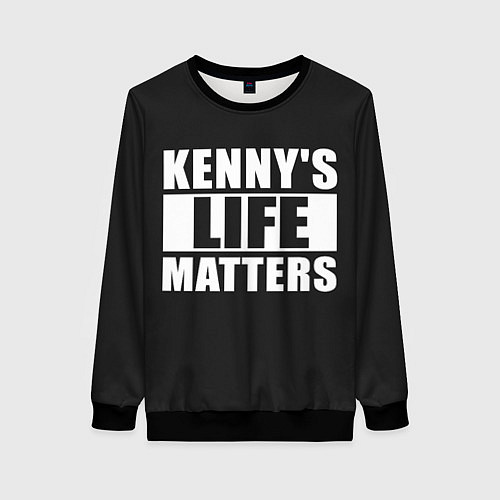 Женский свитшот KENNYS LIFE MATTERS / 3D-Черный – фото 1