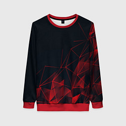 Свитшот женский RED STRIPES, цвет: 3D-красный