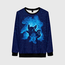 Свитшот женский Сквиртл Эша, цвет: 3D-черный