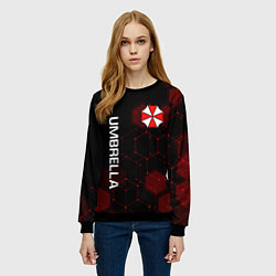 Свитшот женский UMBRELLA CORP, цвет: 3D-черный — фото 2