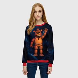 Свитшот женский Five Nights At Freddys, цвет: 3D-красный — фото 2