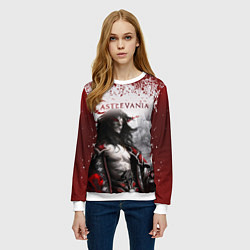 Свитшот женский Castlevania, цвет: 3D-белый — фото 2