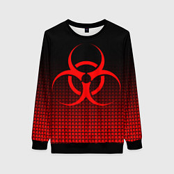 Свитшот женский BIOHAZARD, цвет: 3D-черный