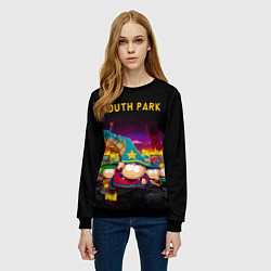 Свитшот женский Южный Парк, цвет: 3D-черный — фото 2