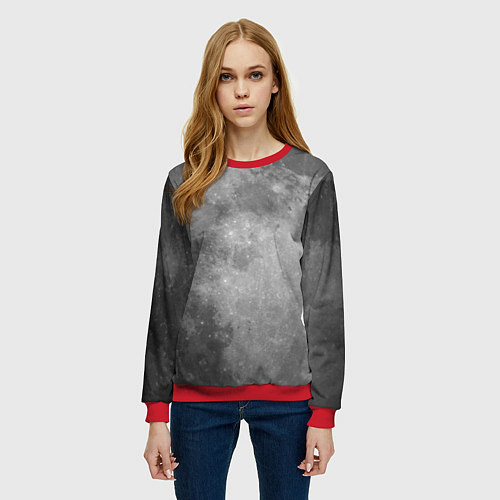 Женский свитшот ЛУНА / 3D-Красный – фото 3